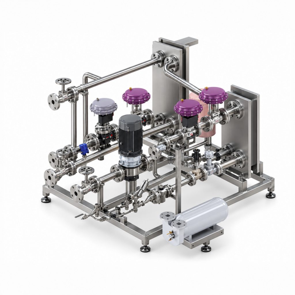 Temperature Control Skid Pharmaceutical Equipment | Skid de contrôle de la température Équipement pharmaceutique | Patines de control de temperatura Equipos farmacéuticos | Equipamento farmacêutico de controlo da temperatura
